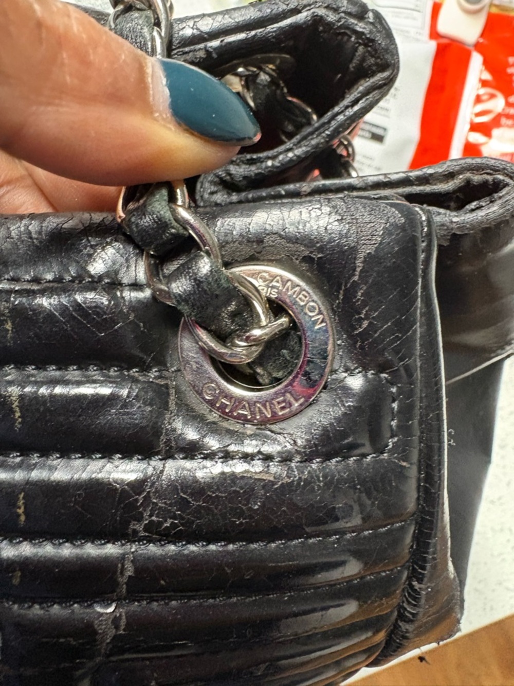 CHANEL Black Quilted Chain-Handle Shoulder Bag - Picture 7 of 10